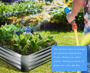 VERTAK En Acier Galvanisé Planteur De Légumes Boîte Verticale A Soulevé le Lit de Jardin - Product Image 5