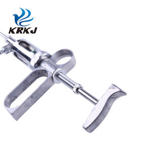 Jarum suntik KD111A 10 ml, peralatan dokter hewan pelat krom bahan kuningan, jarum suntik berkelanjutan vaksin babi untuk hewan - Product Image 5