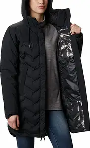 2023 nuovo stile cappotto lungo con cappuccio piumini caldi per le donne cappotti invernali in piuma d'anatra
