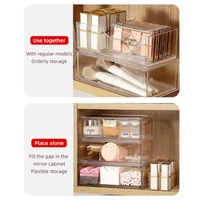 Boîte de rangement en plastique OEM pour tiroir de bureau, organiseur de tiroir empilable pour la maison et le bureau