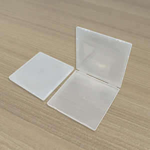 Transparent Square Plastic Storage Box F15 22.5x22.5x1.8cm Covered Organizer for Jewelry Tools Parts - Product Image 1