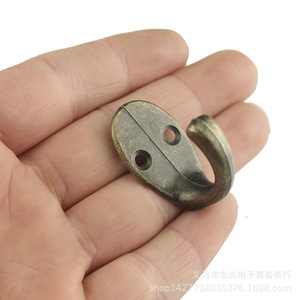 C23 Zinc Alloy Wall Hook 35mm x <b>28mm</b> Double Hole Clothes Hook For Wall Or Door Mounting - Product Image 2