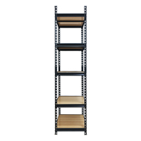 Étagère de rangement en acier sans boulons à 5 niveaux, durable, antirouille, robuste, pour garage, entrepôt industriel
