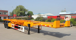 20-40FT Skeleton Semi <b>Trailer</b> 3/4 Axle Skeleton Truck <b>Trailer</b> 20-30 Tons Semi-<b>Trailer</b> in Stock for Container Shipping - Product Image 4