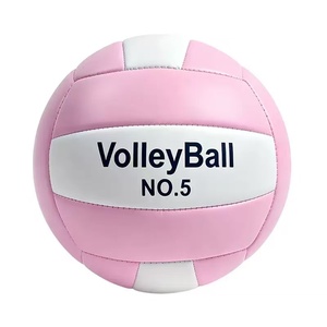 Balón <span class=keywords><strong>de</strong></span> Voleibol <span class=keywords><strong>de</strong></span> PVC Rosa, Talla 5, Cosido a Máquina, con Logotipo Personalizado, para Adultos y Adolescentes, Uso Interior/Exterior - Product Image 1