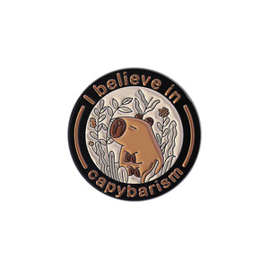 2025 Neu Schöne Tier Capybarismus Abzeichen niedlichen Capybara Anstecknadel - Product Image 4