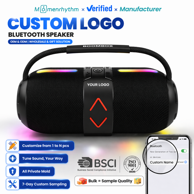 Portable Speakers Custom Logo Printing Waterproof Shower Speaker for Outdoor Travel Home Daily Use