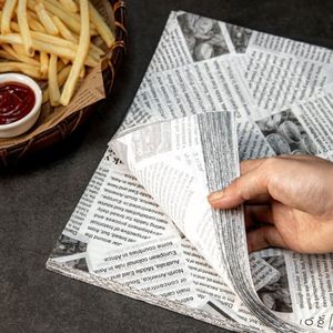 Food Grade Greaseproof PE Coated Recyclable Sandwich Packaging <b>Waxed</b> Paper Burger <b>Wrap</b> for Cake Cookie Jelly Customized Color - Product Image 3