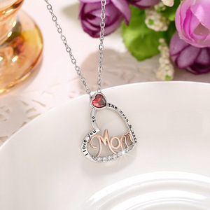 Collana con Ciondolo a Cuore con Lettera per Donna, Gioielli alla Moda - Product Image 2