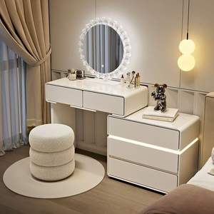 Moderno Minimalist Dressing stile crema camera da letto di lusso Rock ardesia luce <span class=keywords><strong>tavolo</strong></span> trucco - Product Image 5