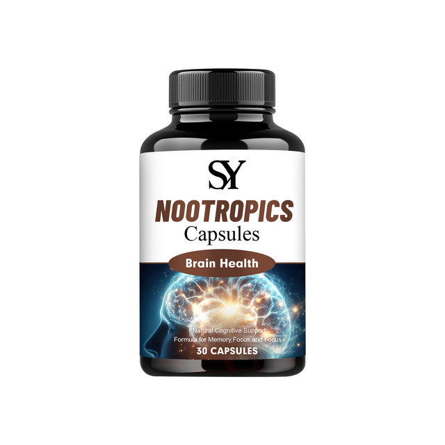 Premium Private Label Lower Price Nootropics Capsules with L-Ornithine Boost Mental Alertness and Cognitive Function Capsules