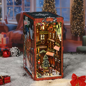 Kit de Casa de Muñecas en Miniatura Personalizable para <span class=keywords><strong>Arquitectura</strong></span> Navideña - Set de Casa de Muñecas en Miniatura DIY para Adultos para Decoración Creativa de Temporada - Product Image 2