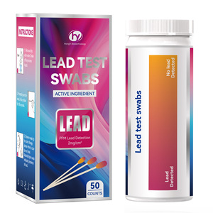 ไม้พันสำลีทดสอบสารตะกั่ว 50 ชิ้น สำหรับตรวจหาสารตะกั่วในโลหะเคลือบบนกระจก เครื่องเคลือบเซรามิก เฟอร์นิเจอร์ และภาชนะ - Product Image 2