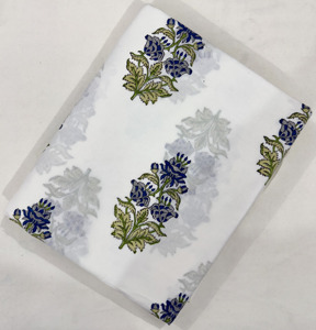 Tissu indien 100% coton fait à la main Premium Hand Block Print Azo Free Colors Organic Lightweight for Dresses Bags Handmade Girls - Product Image 4