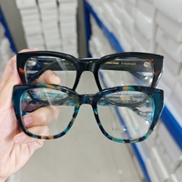 Nouvelles montures de lunettes optiques œil-de-chat en acétate, assorties, prêtes à l'emploi, à prix abordable, design moderne
