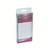 Boîte d'emballage de faux ongles en plastique PET transparent de haute qualité personnalisation en usine/ongles personnalisés