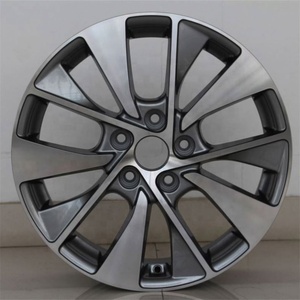 Almacenado para KIA 17*6,5 18*7,0 listo para enviar ruedas de aleación negras molidas 5X114.3 para coche Yulia - Product Image 4