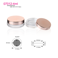 Petite couleur bricolage cosmétique poudre libre étui Design de mode presse ABS poudre emballage compact
