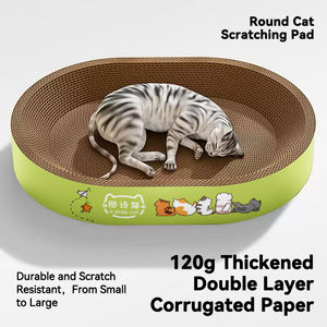 Mainan kucing tersedia dalam berbagai bentuk dan ukuran, papan garuk kucing kertas bergelombang kepadatan tinggi, mainan hewan peliharaan - Product Image 6