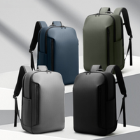 Sac à dos pour ordinateur portable Osgoodway, minimaliste, imperméable, en polyester, fin, pour les voyages d'affaires, pour hommes, pour les trajets domicile-travail