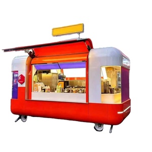 Carro Eléctrico de Cuatro Ruedas para Comida, Venta Ambulante, Puesto Móvil, Barbacoa, Frituras, Bebidas Frías, Té con Leche, Aperitivos - Product Image 1