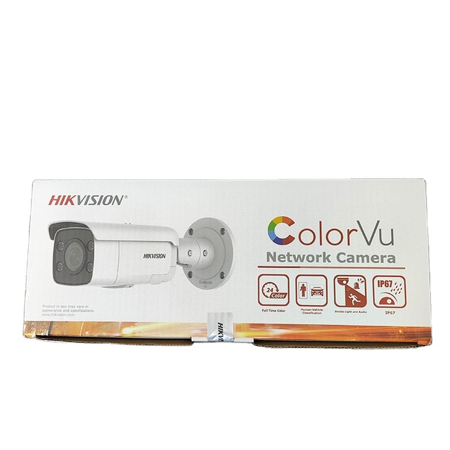 HIK DS-2CD2T87G2-LSU/SL 8 MP ColorVu Strobe Light and Audible Warning Fixed Bullet Network Camera