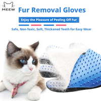 Gant de toilettage pour animaux de compagnie en silicone souple, brosse pour enlever les poils, pour chiens et chats, bain, massage, outil de démêlage
