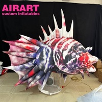 Décoration de poisson de mer géant gonflable pour piscine, aquarium, fête à thème, décoration extérieure