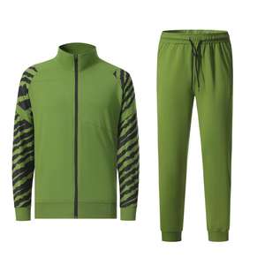 Seragam Sepak Bola Dewasa Set Jaket Lari Pria Olahraga Latihan Sepak Bola Tracksuit Seragam - Product Image 2