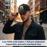 Casquette de baseball en coton délavé imprimée, personnalisable avec logo OEM/ODM, pour événements, streetwear, fête, plage, faible MOQ, livraison rapide