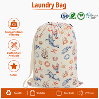 Sac à linge extra large en toile pour hôtel, lavable, épaissi, avec cordon de serrage et poche à rabat, réutilisable, pour linge sec