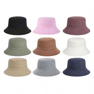 Hot Sale Solid Color <b>Cap</b> Outdoor Casual Stitching Beach Bucket <b>Hat</b> - Product Image 1