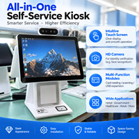 Kiosque de paiement en libre-service à double écran de 15,6 pouces, borne de paiement pour centre commercial, terminal de paiement par carte NFC pour le commerce de détail