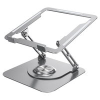 Soporte Plegable Giratorio 360° de Aluminio para Laptop, Base Portátil para Escritorio, Elevador para MacBook, iPad y Celulares