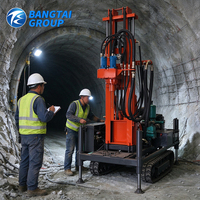 Foreuse hydraulique rotative portable pour puits d'eau, équipement de forage diesel pour la construction de puits profonds et l'exploration des eaux souterraines