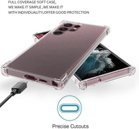 Pour Samsung S23 Plus 2022 TPU coque transparente antichoc pour Samsung Galaxy S23 S23 Ultra housse arrière transparente