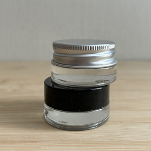 Envase de vidrio esmerilado con tapa de imitación madera para muestras cosméticas, bálsamo labial, ungüento y esencia, tamaño pequeño de viaje 5 ml, 10 ml, 15 ml - Product Image 4