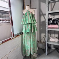 Vente en gros d'usine Robe midi printemps été 2026 Femme Helter Vintage Sans manches Volants en cascade Superpositions Robe décontractée de plage