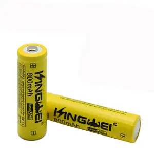 Kingwei 14500可充电锂离子电池800Ah reention brilliance机架式电池，带充电器，用于电动自行车