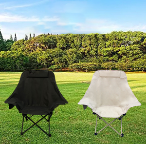 Vente en gros de nouveaux fauteuils pliants d'extérieur en stock, avec deux angles arrière réglables, chaises pliantes de camping légères - Product Image 1