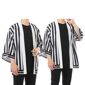 Demon Slayer <span class=keywords><strong>Cosplay</strong></span> Anime Costume da uomo Kimono per bambini giacca Cardigan Kimono e Kimetsu No <span class=keywords><strong>Yaiba</strong></span> ragazzo cappotto aperto Haori - Product Image 6