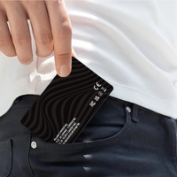 Carte à puce portable Next-Gen avec suivi d'alerte audio Fonction rectangulaire noire indispensable