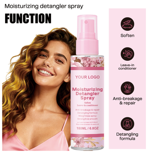 Acondicionador sin Enjuague de 180 ml para Fortalecer y Suavizar el Cabello, Reparar el Cabello Dañado, con Queratina Hidratante y Desenredante en Spray - Product Image 3