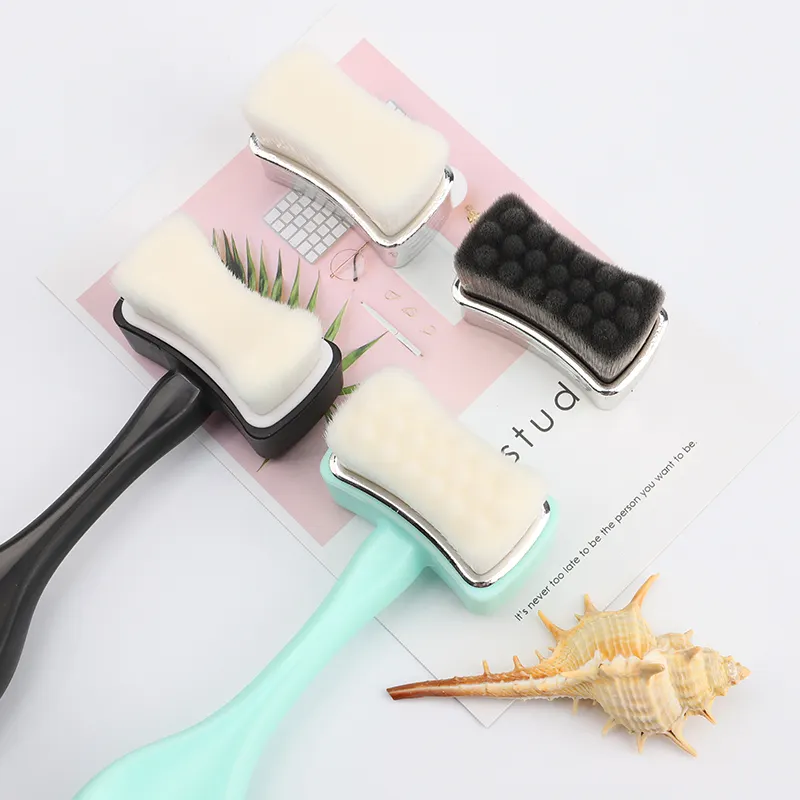 Brosse de nettoyage du visage et maquillage brosse et équipement de beauté-cornet de crème glacée de rouleau outils de beauté
