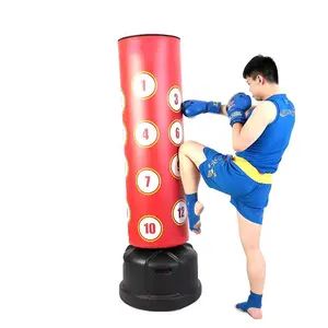 Kantong Pukulan Berdiri Bebas Berat untuk Tendangan Boxing-MMA, Latihan, Tugas Berat, Muay Thai