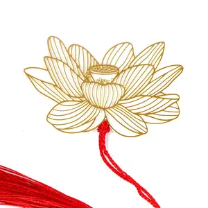 Bookmarks Metal Gold Plated Customized Manufacture Hard Soft Enamel Zinc Alloy Bronze Copper Maple Leaf Magnet Bookmark