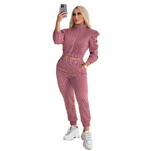 2024 Damenbekleidung Bekannter Marken, Luxus Designer Trainingsanzug mit Reißverschluss, <span class=keywords><strong>2</strong></span>-teiliges Jogger-Set mit Aufdruck, Trainingsanzug für Damen - Product Image 3