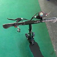 Trottinette électrique pliable OEM haute vitesse 800W 48V avec pneus pneumatiques tout-terrain de 10 pouces, double phare et siège