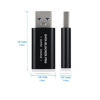 Max 50V-5A Super Charger Bloqueador DE DATOS USB Pro Defensor DE DATOS Cargador rápido Bloqueador DE DATOS USB Proteger contra Juice Jacking