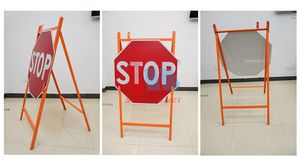 Ngoài trời sơn tĩnh điện thép kiểm soát giao thông kim loại gấp một khung vỉa hè dấu hiệu khung đứng dấu hiệu chủ xách tay dấu hiệu đứng - Product Image 5